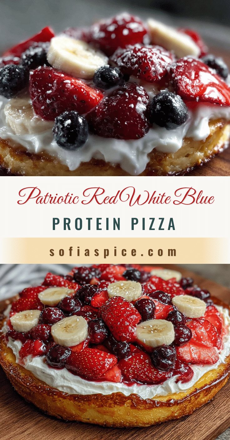 fresh red white and blue protein fruit pizza recipe