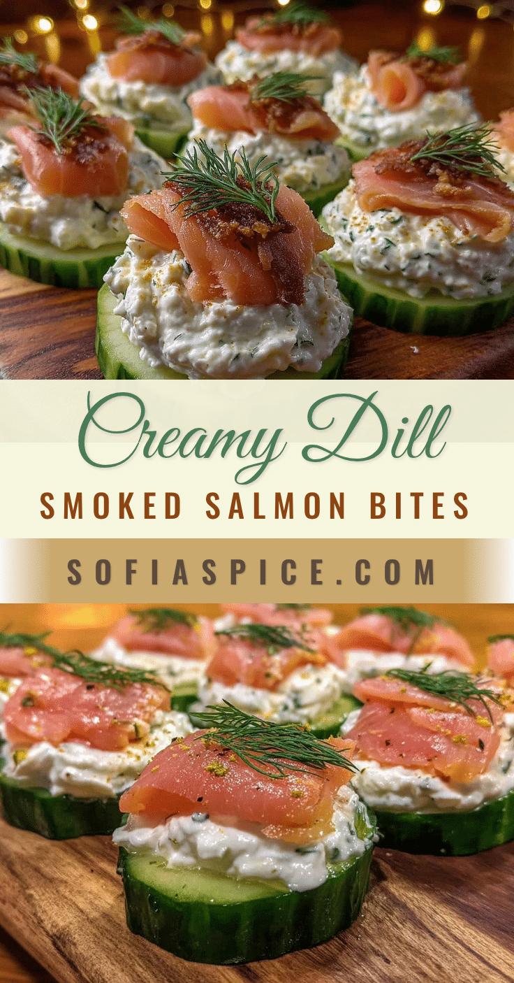 fresh smoked salmon cucumber bites recipe