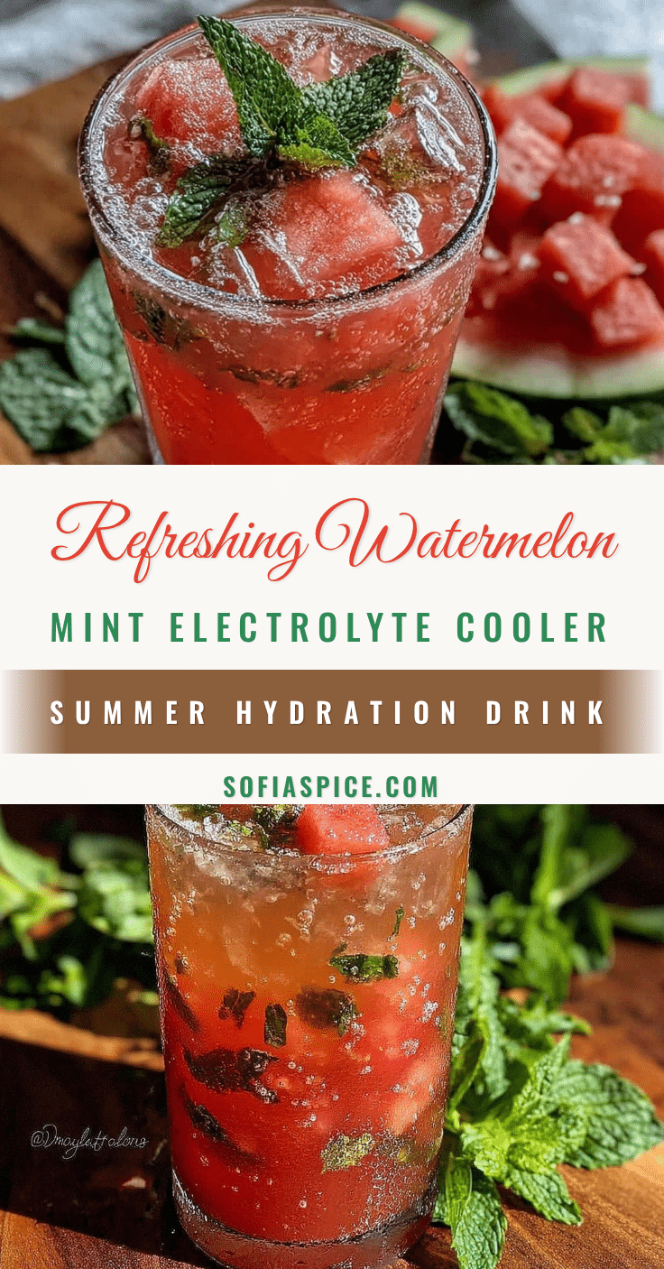 fresh watermelon mint electrolyte refresher recipe