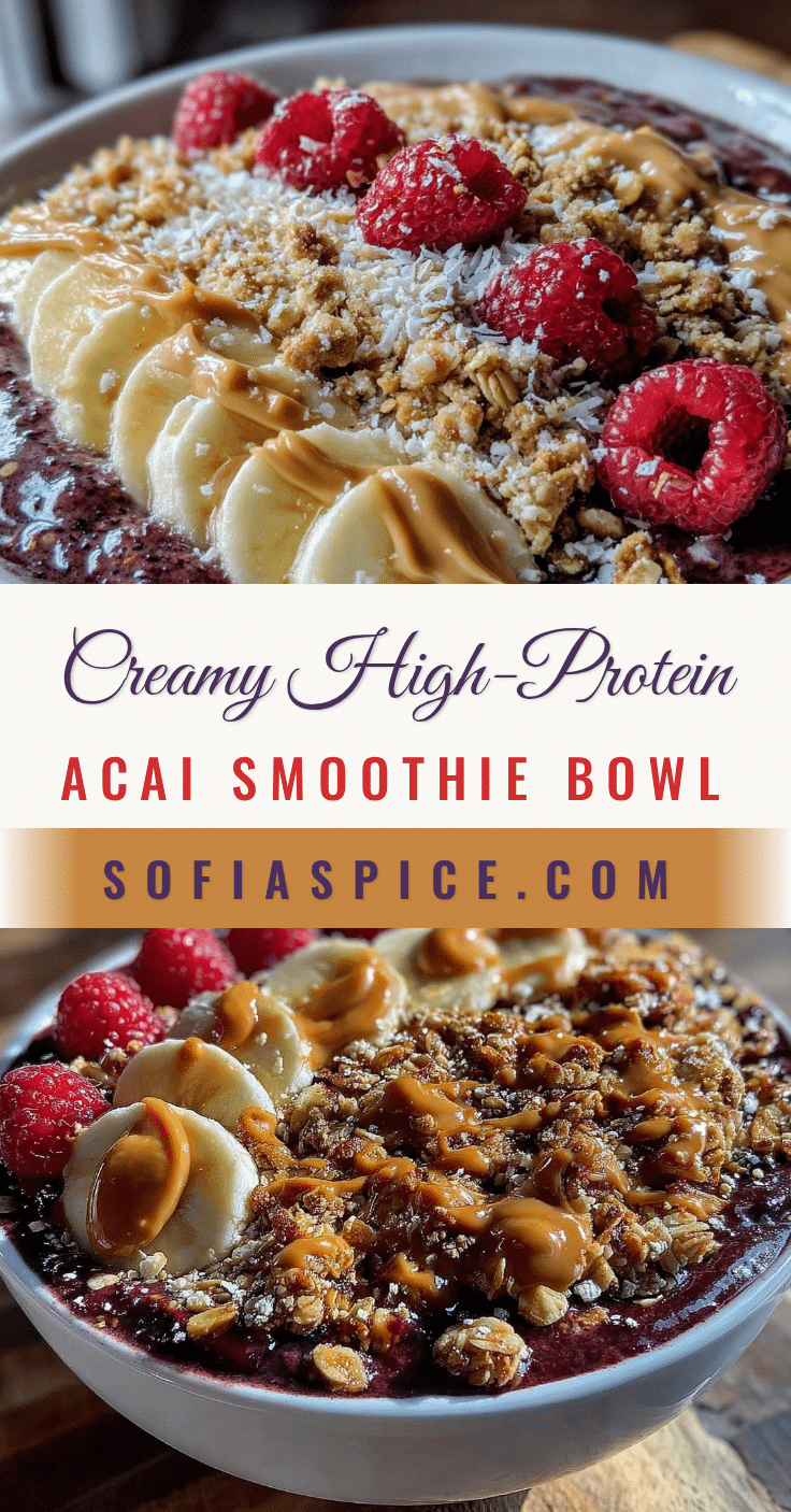 healthy high-protein acai smoothie bowl recipe