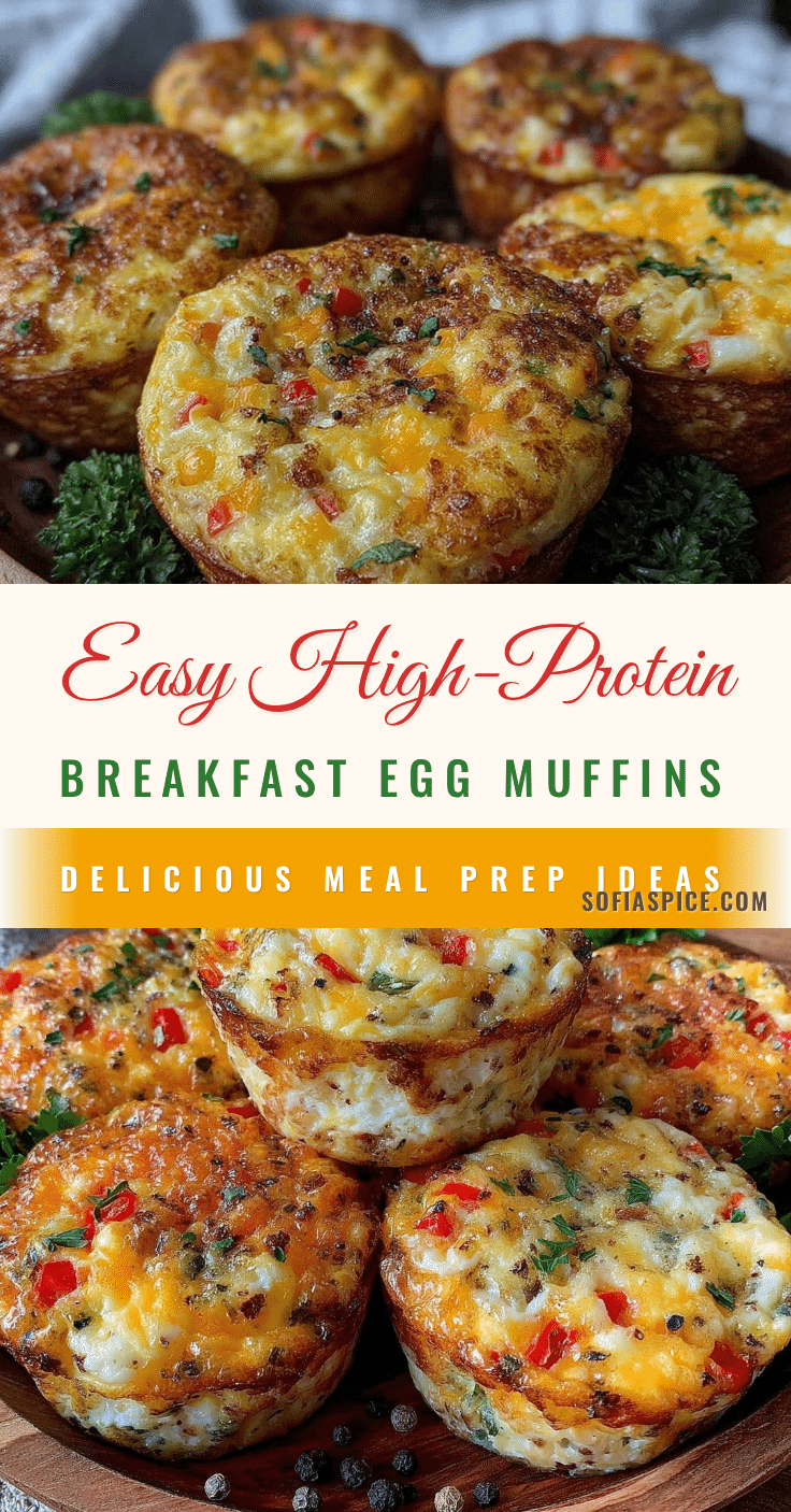 Healthy High-Protein Breakfast Egg Muffins recipe