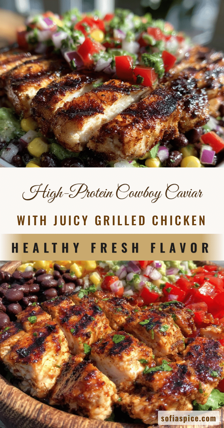 healthy high-protein cowboy caviar recipe