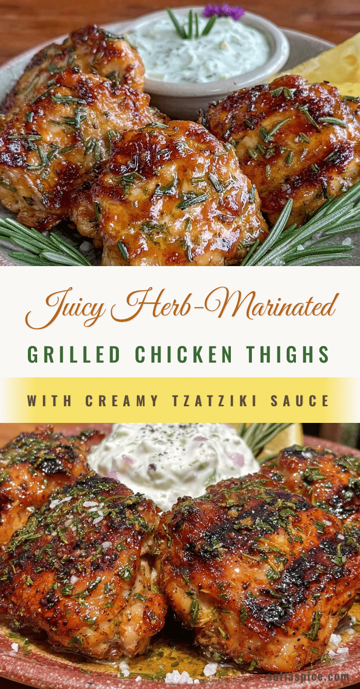 herb-marinated grilled chicken thighs recipe
