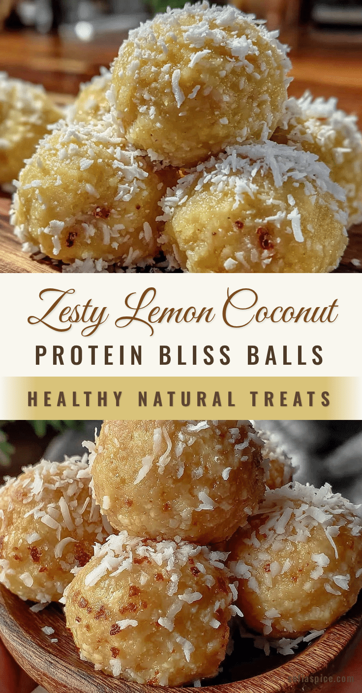 lemon coconut protein bliss balls recipe