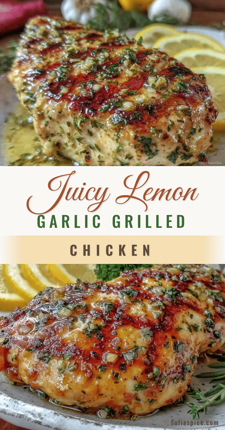 lemon garlic grilled chicken breast recipe
