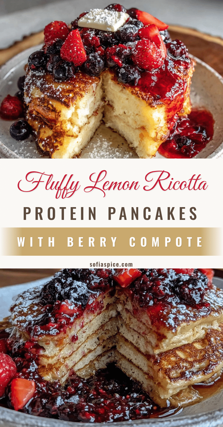 lemon ricotta protein pancakes recipe