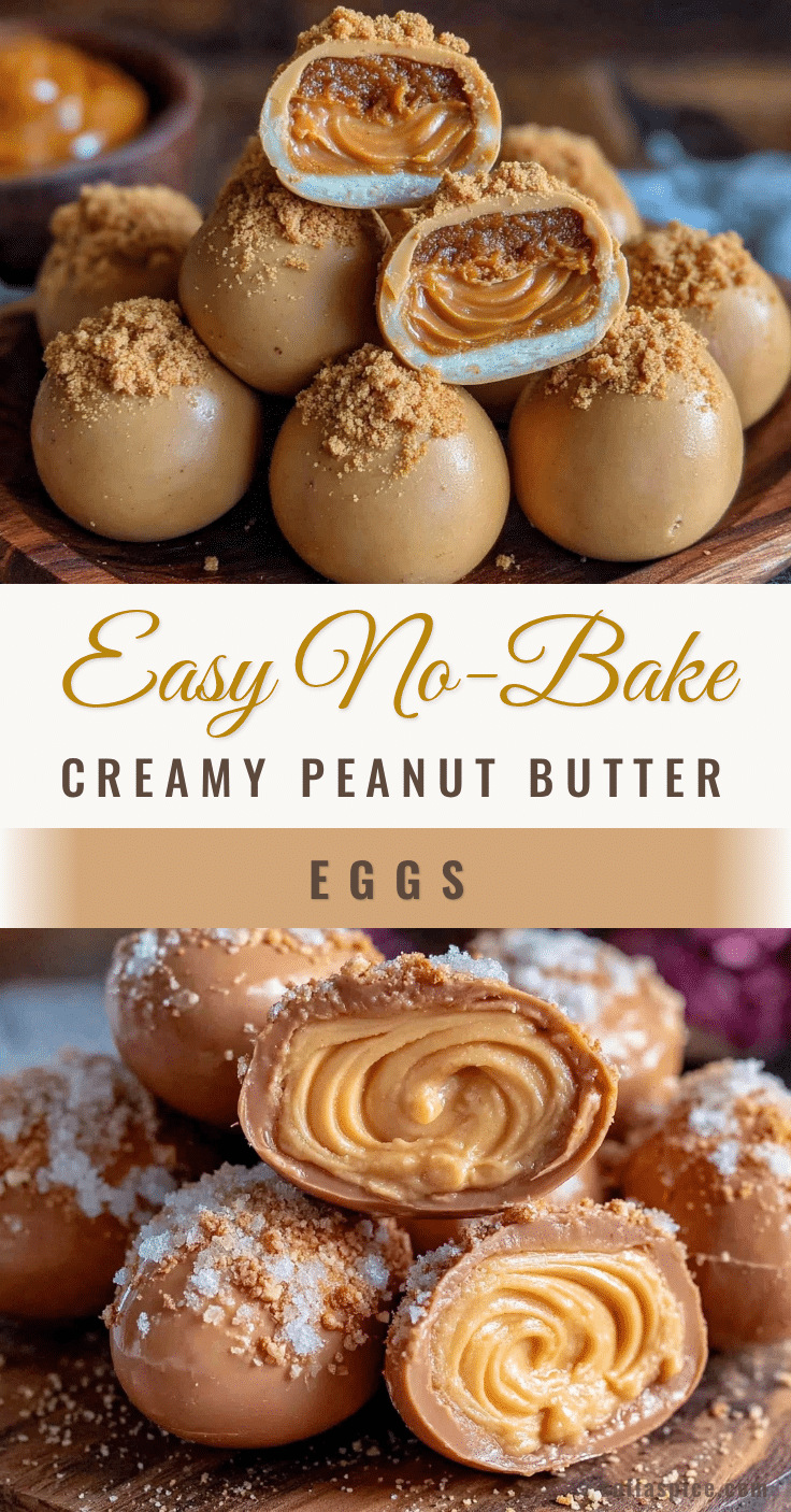 no bake peanut butter protein eggs recipe