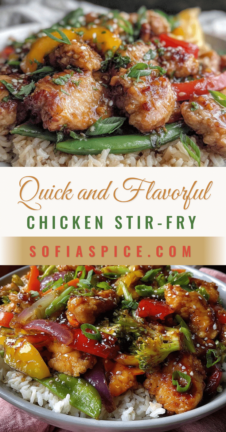 quick chicken stir-fry with brown rice recipe