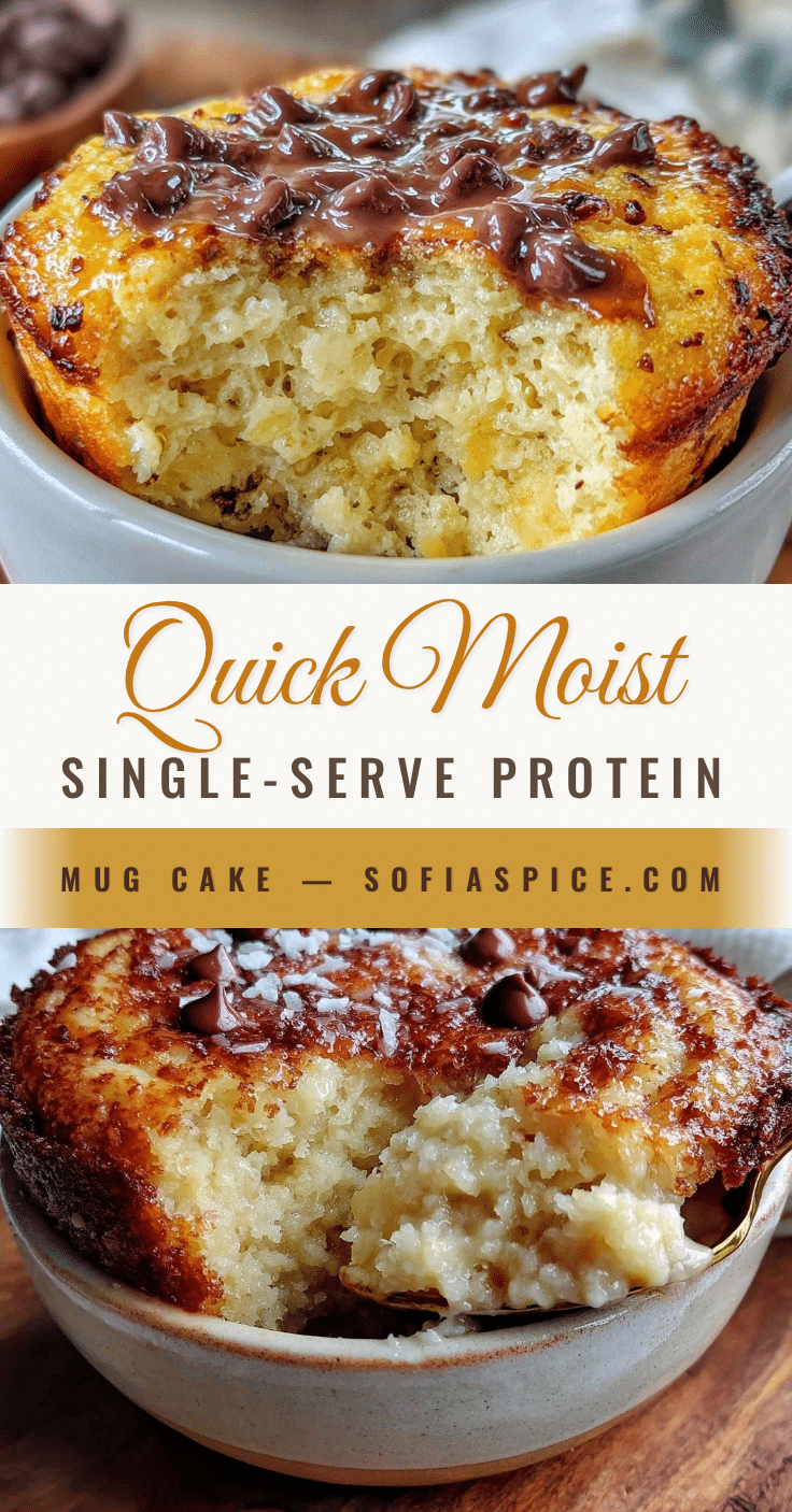 quick moist single-serve protein mug cake recipe