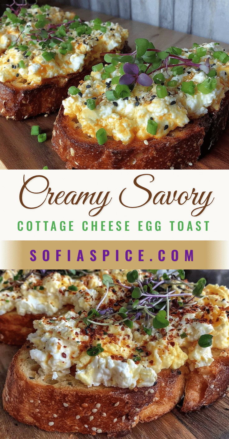 savory cottage cheese egg toast recipe