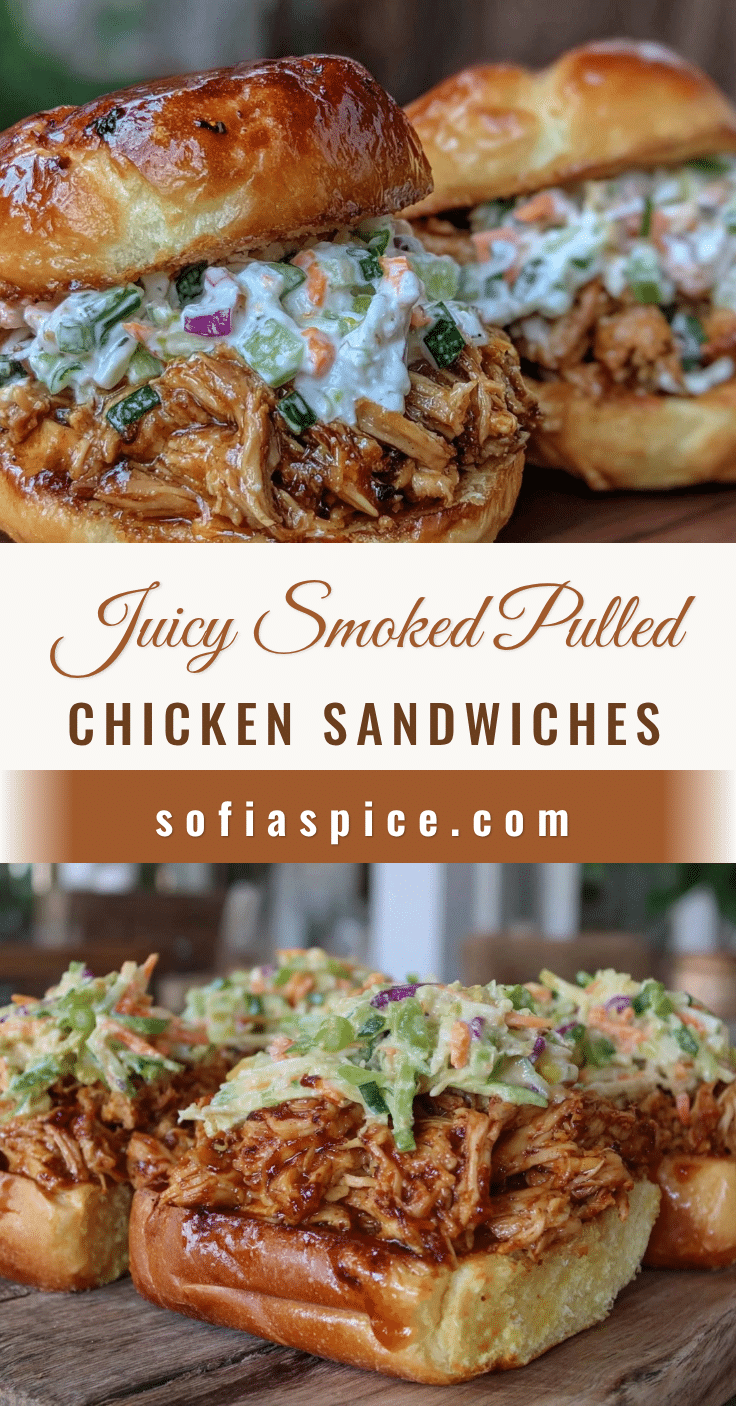 smoked pulled chicken sandwiches recipe
