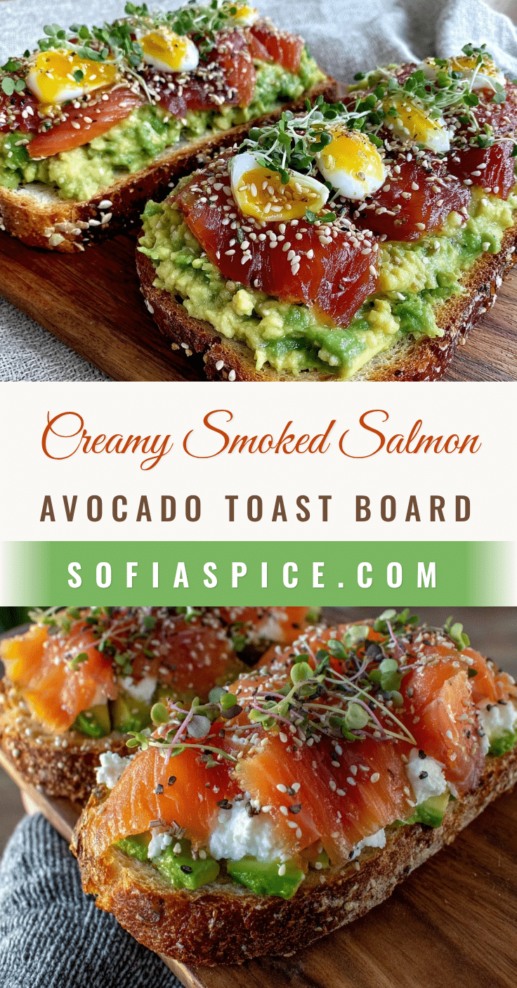 smoked salmon avocado toast board recipe