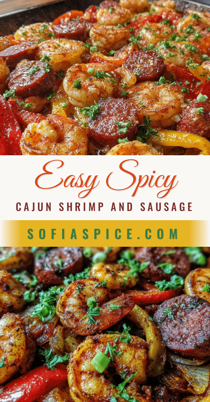 spicy cajun shrimp and sausage sheet pan meal recipe