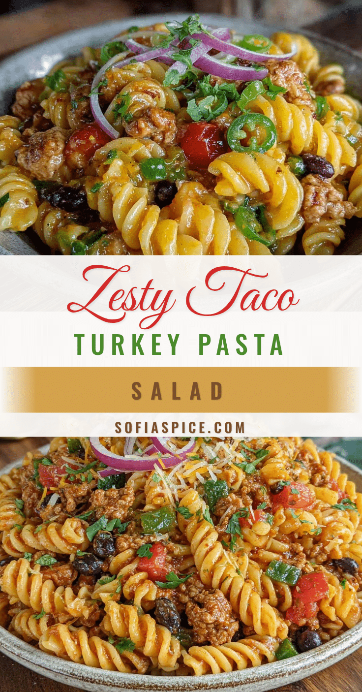 taco-seasoned turkey pasta salad recipe