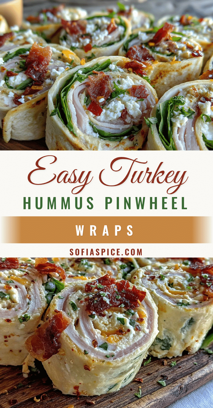 turkey and hummus pinwheel wraps recipe