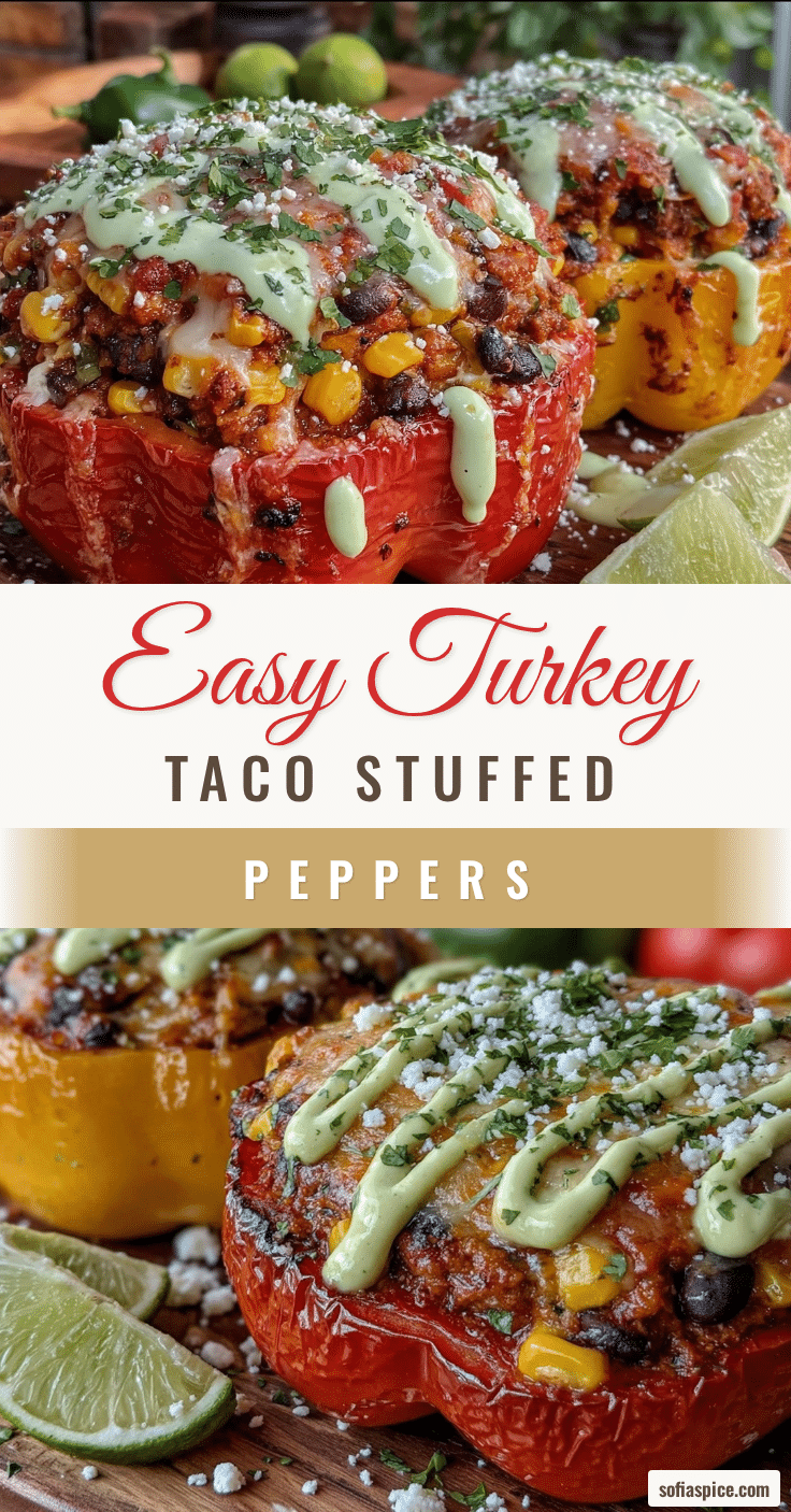 turkey taco stuffed bell peppers recipe
