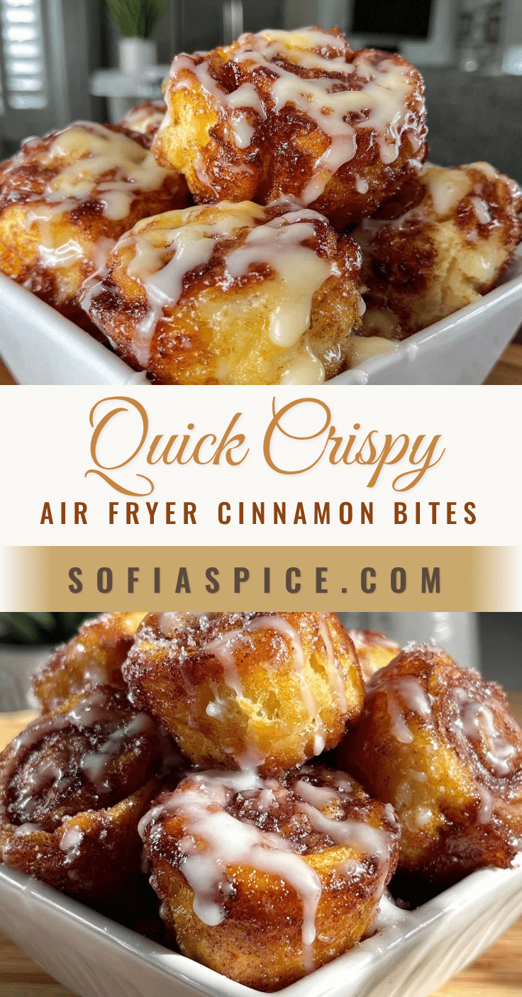 air fryer cinnamon roll bites recipe