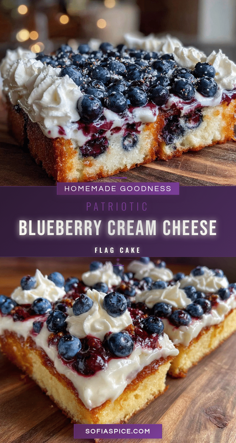 blueberry cream cheese flag cake recipe