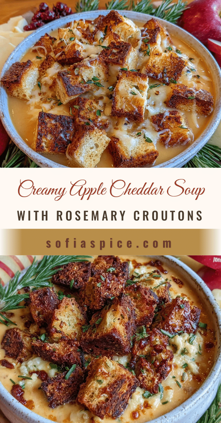 creamy apple cheddar soup recipe