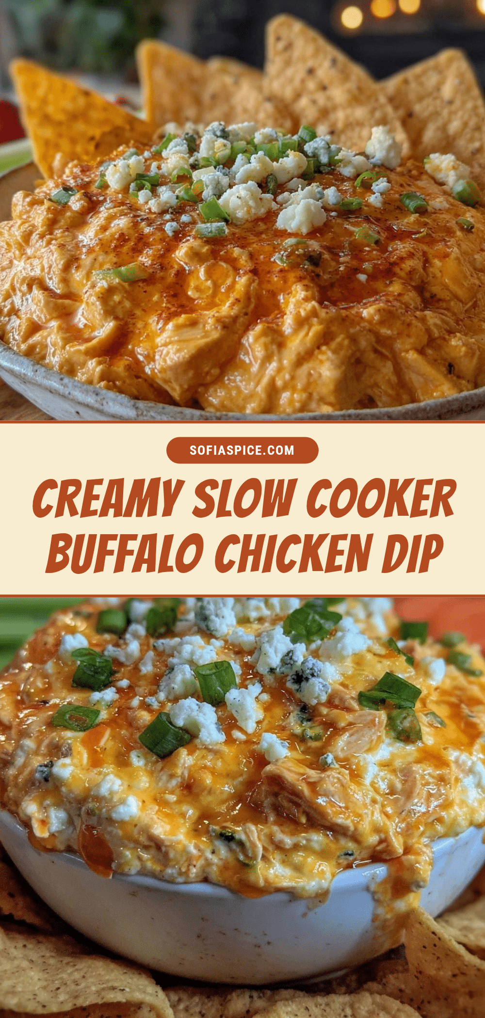 creamy buffalo chicken dip recipe