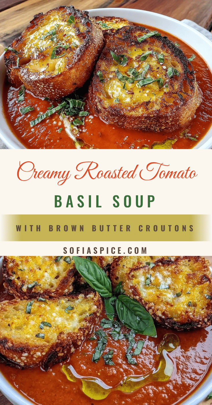 creamy roasted tomato basil soup recipe