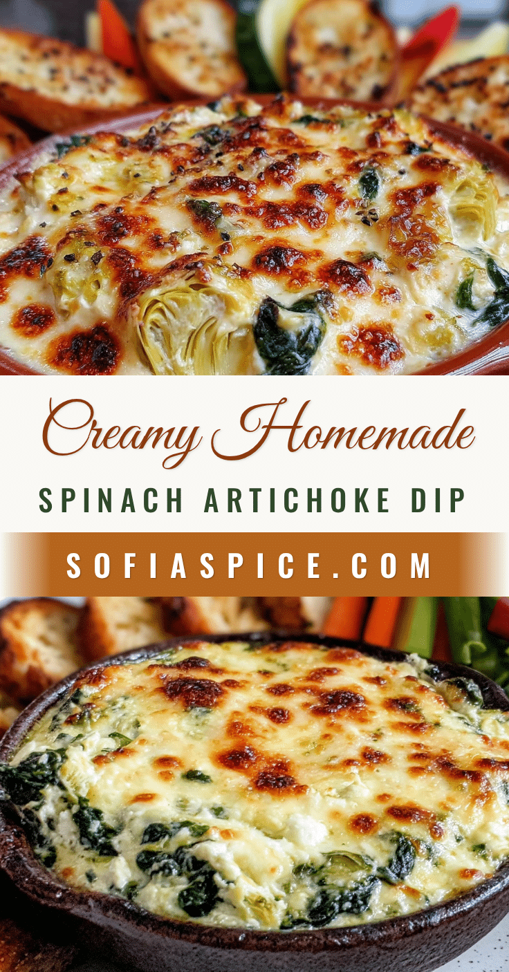 creamy spinach artichoke dip recipe
