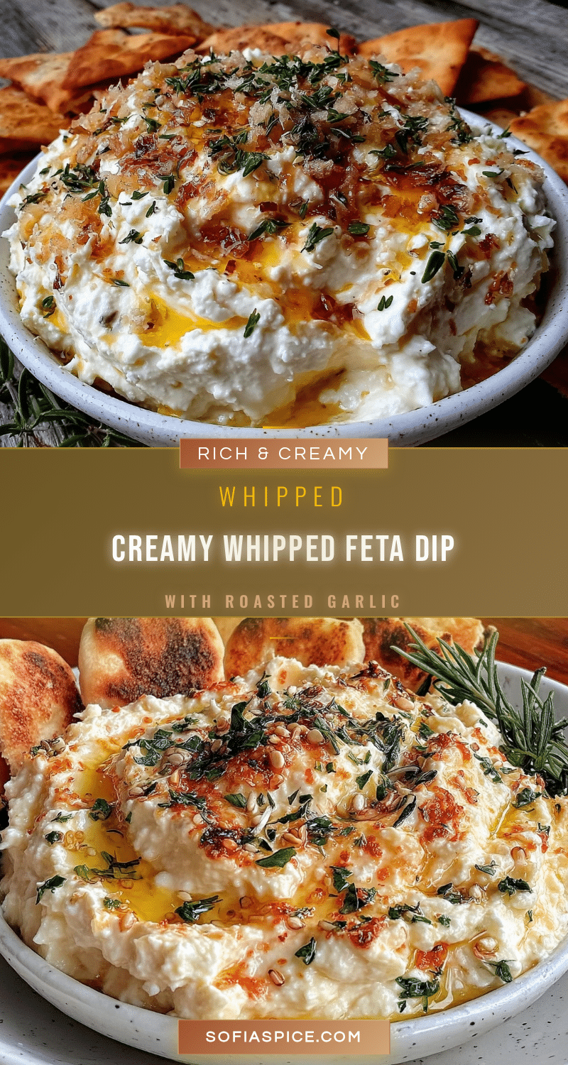 creamy whipped feta dip recipe