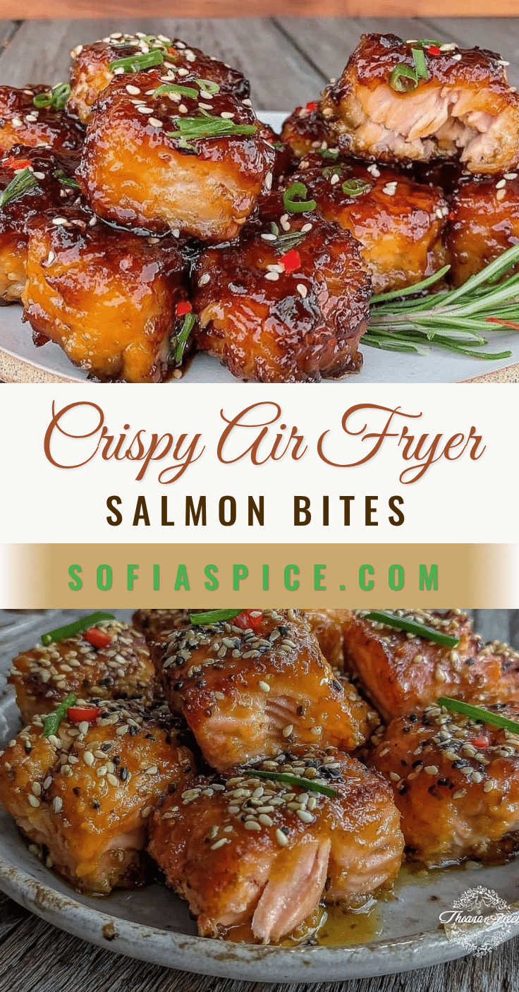 crispy air fryer salmon bites recipe