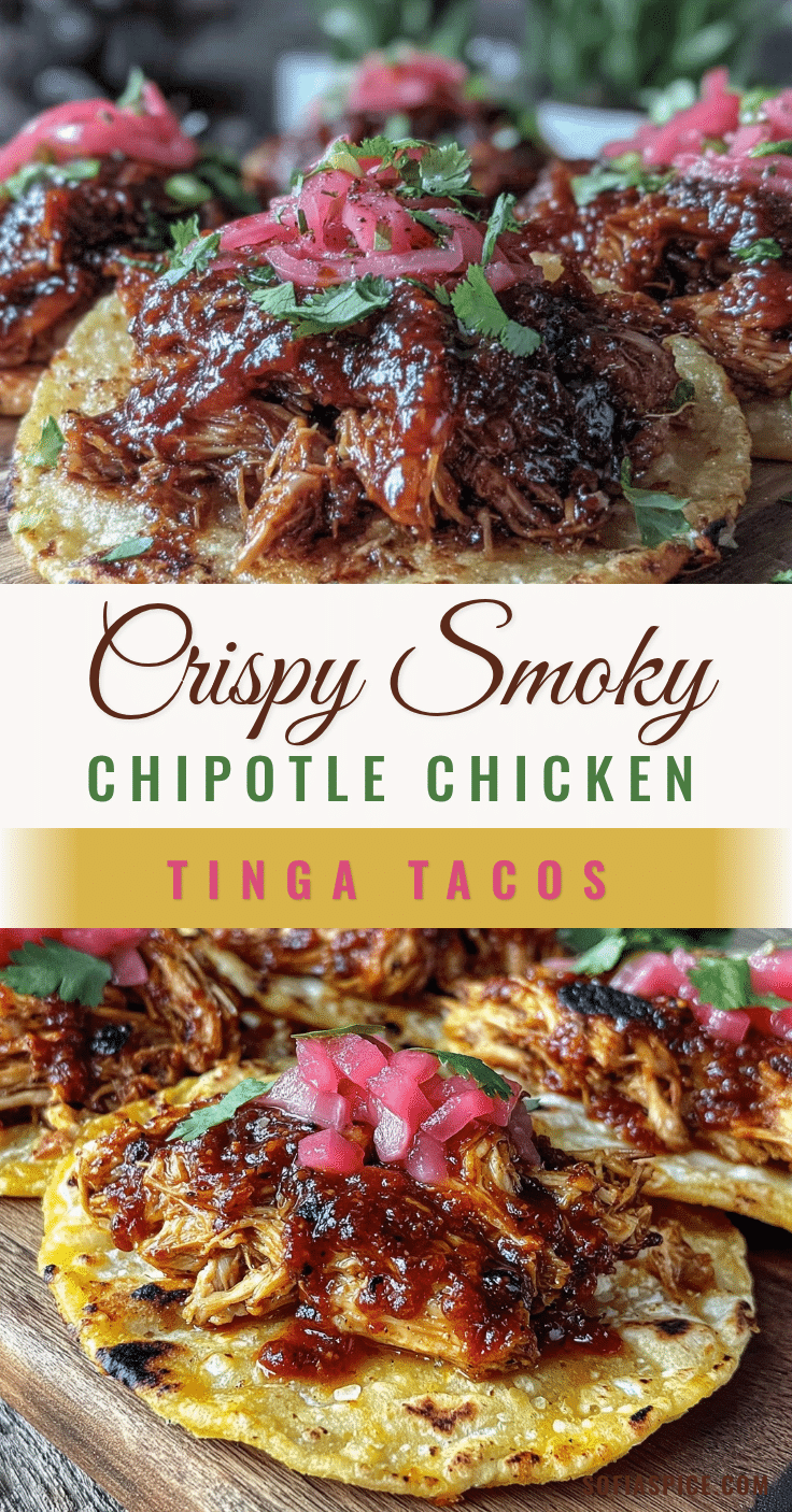 crispy chipotle chicken tinga tacos recipe