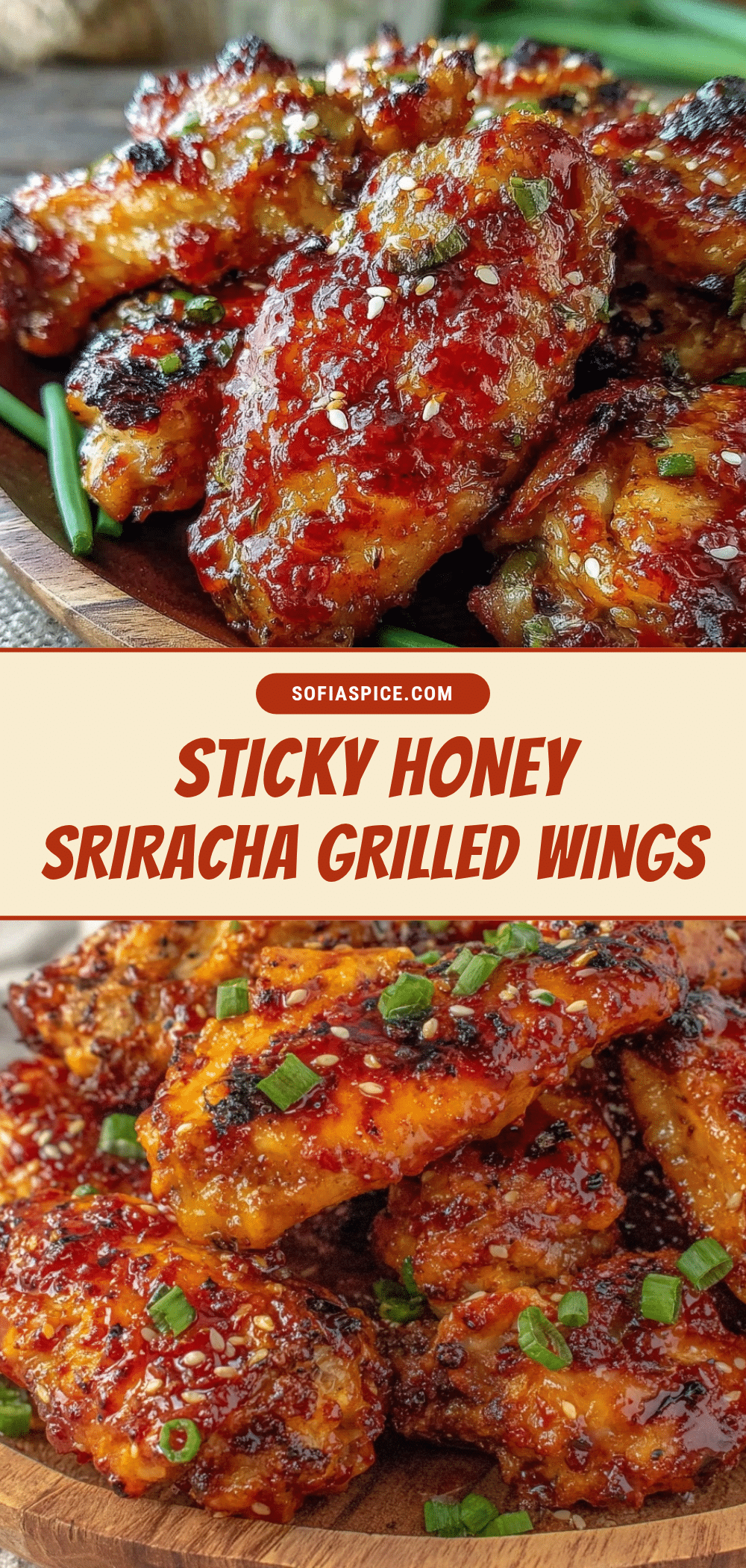 crispy honey sriracha grilled chicken wings recipe