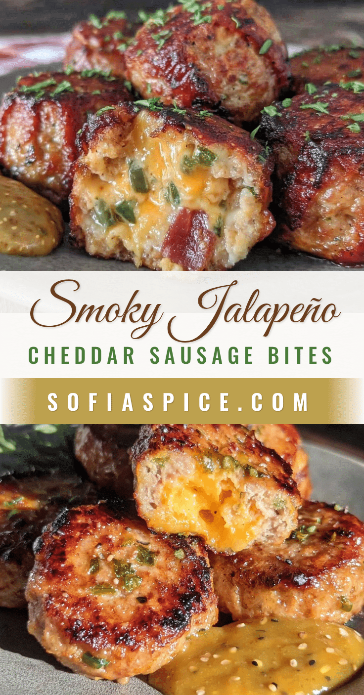 crispy smoked jalapeño cheddar sausage bites recipe