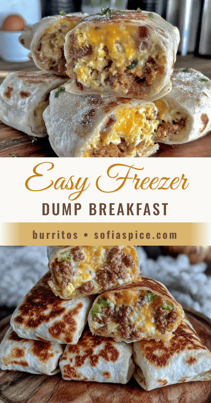 dump and freeze breakfast burritos recipe