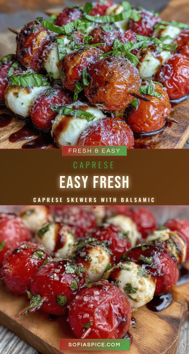 Easy Fresh Caprese Skewers recipe