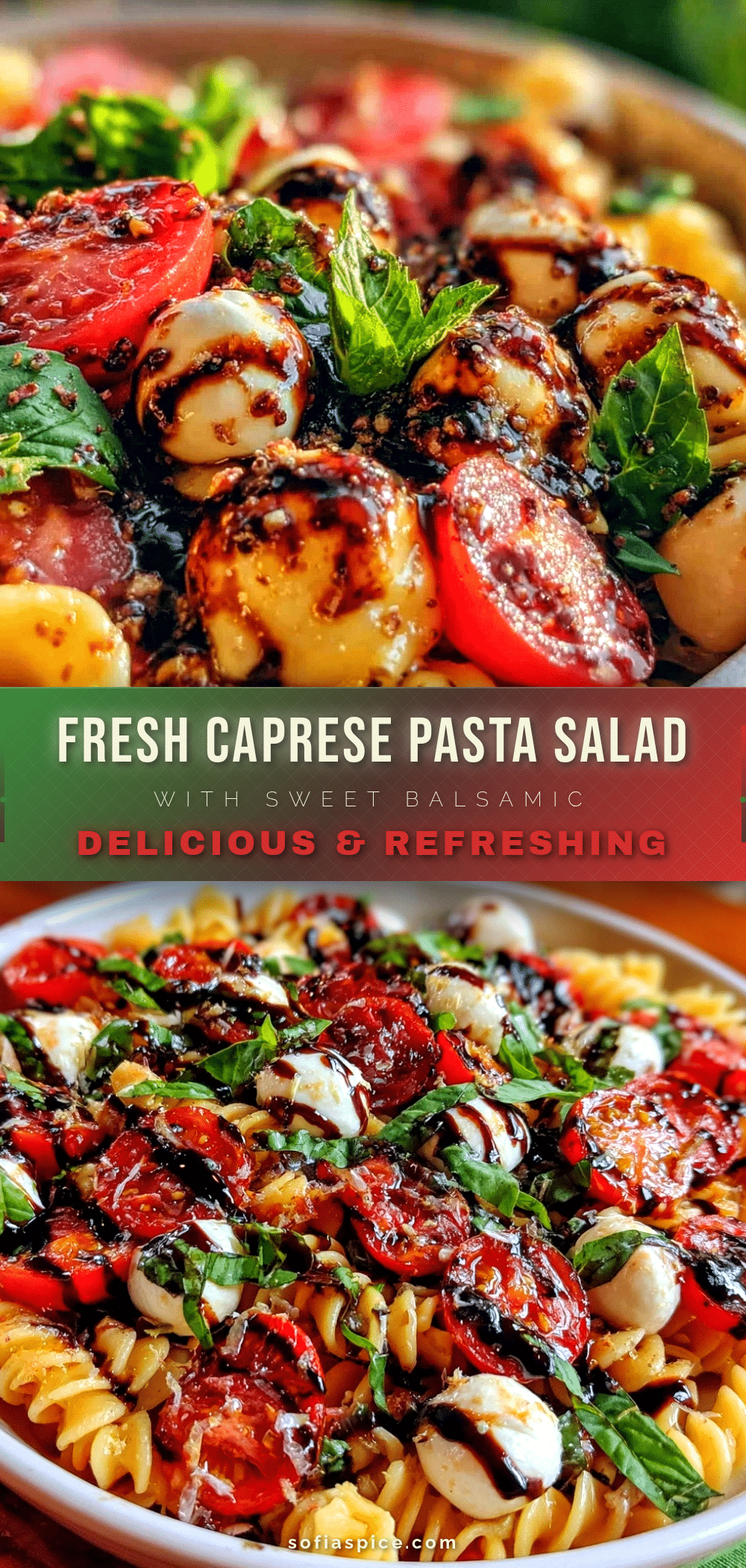 Fresh Caprese Pasta Salad recipe