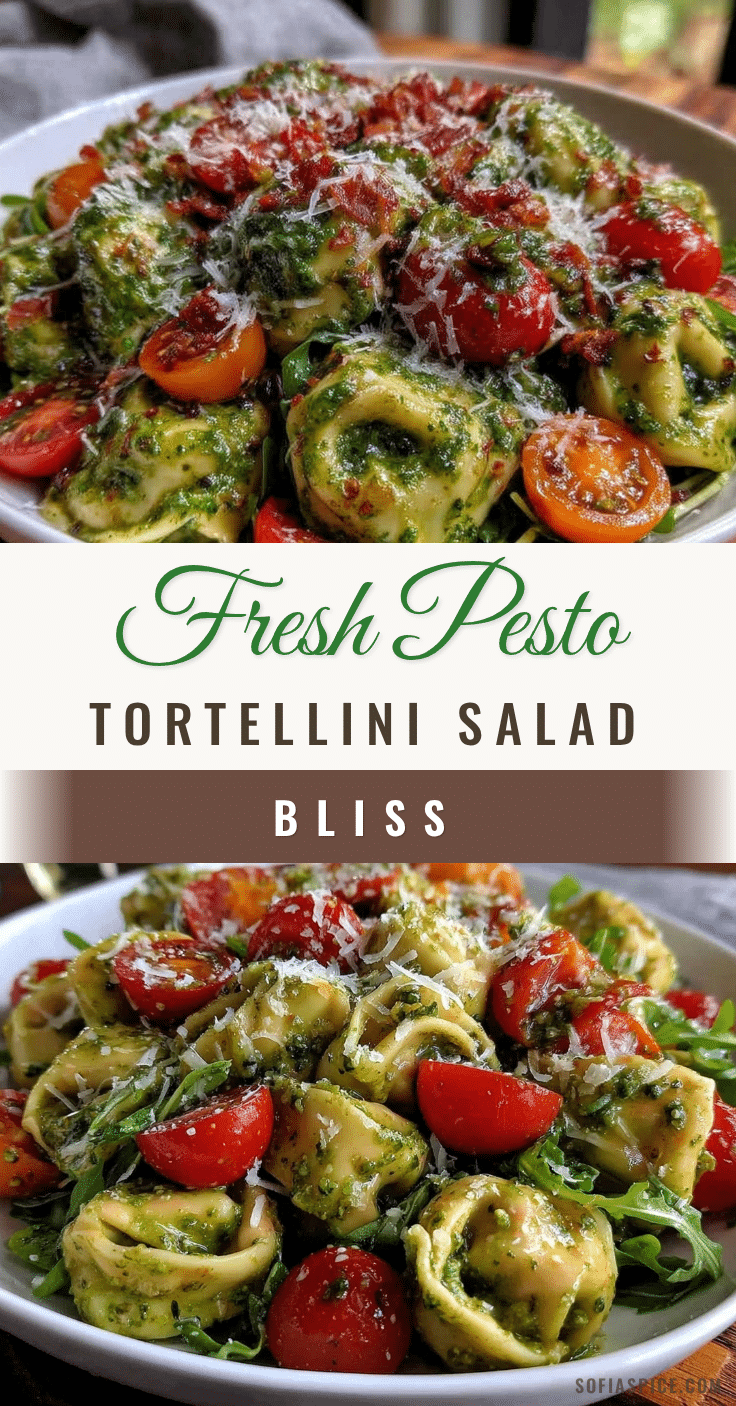 fresh cold pesto tortellini salad recipe