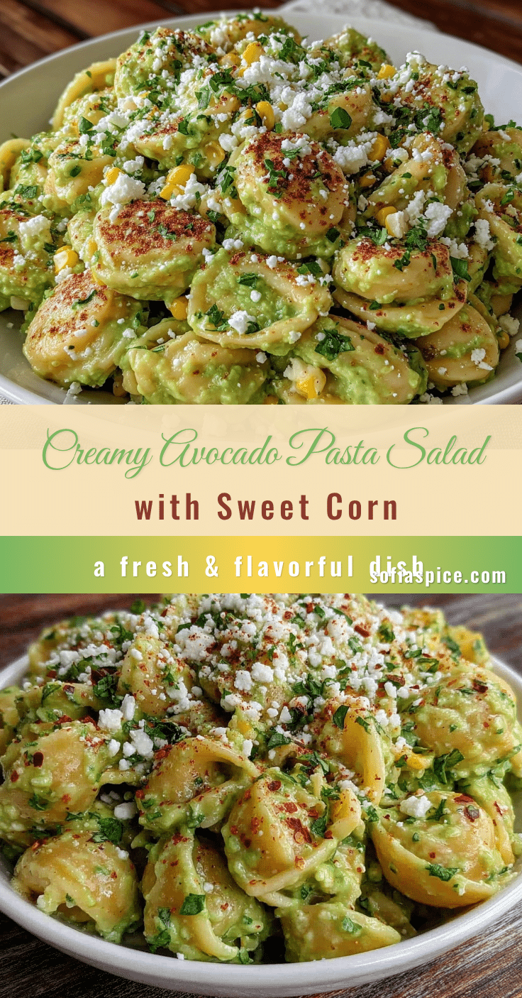 fresh creamy avocado pasta salad recipe