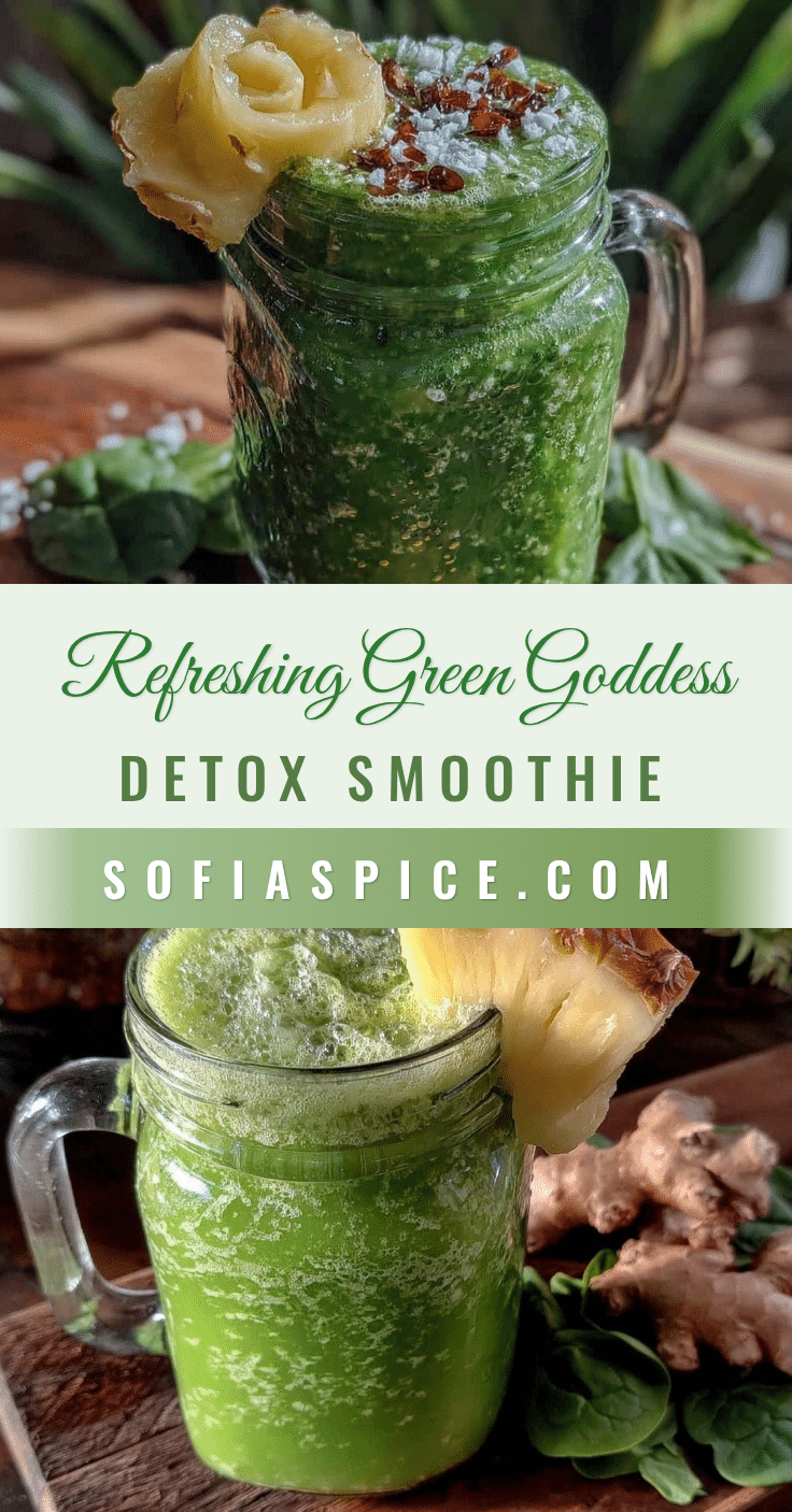 Fresh Green Goddess Detox Smoothie recipe