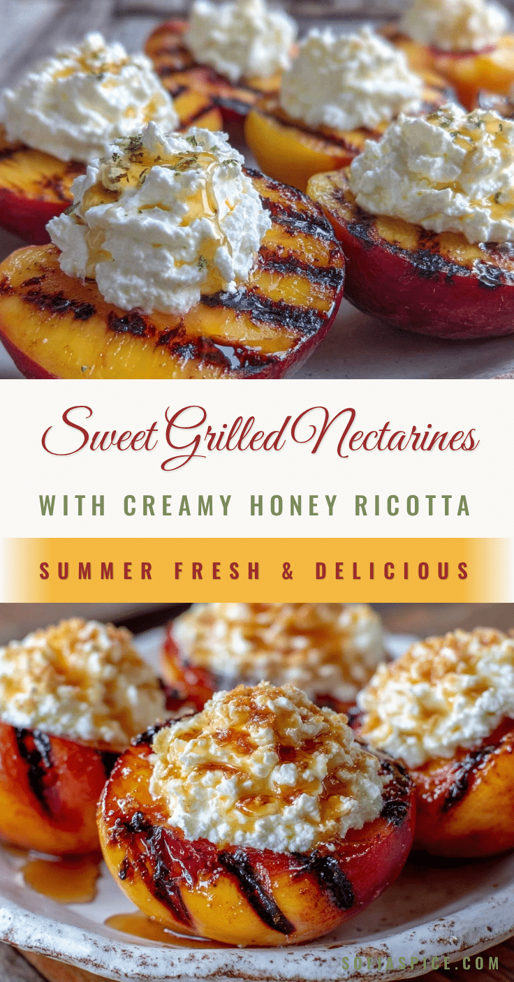 fresh grilled nectarine halves recipe
