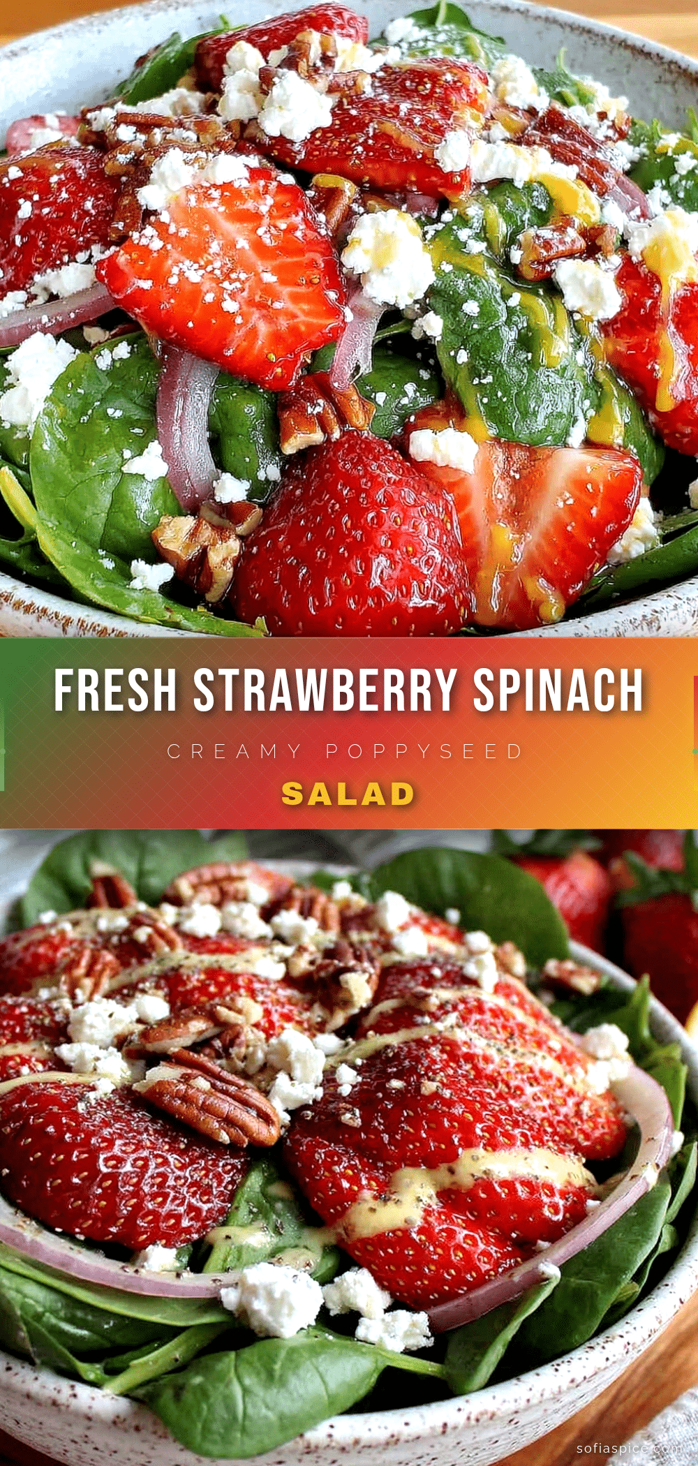 fresh strawberry spinach salad recipe