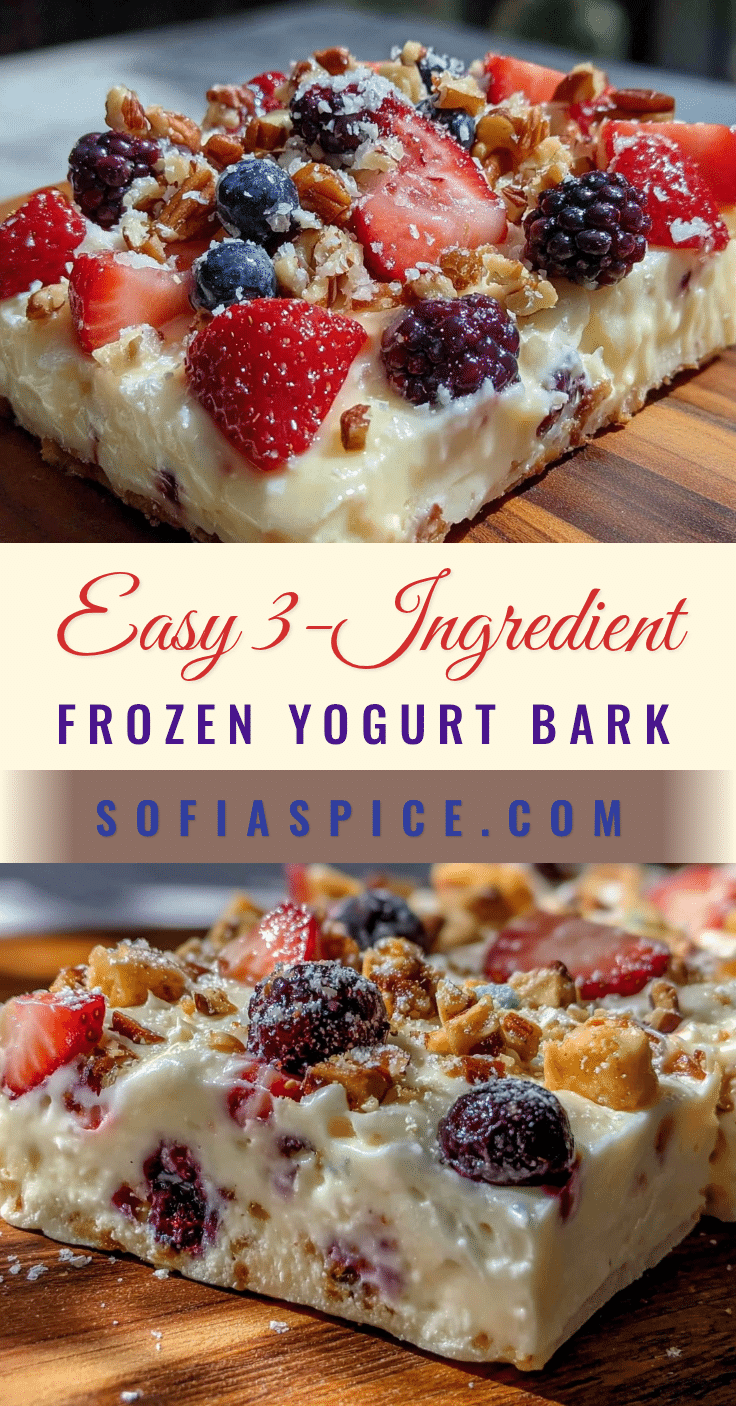 frozen yogurt bark for kids recipe