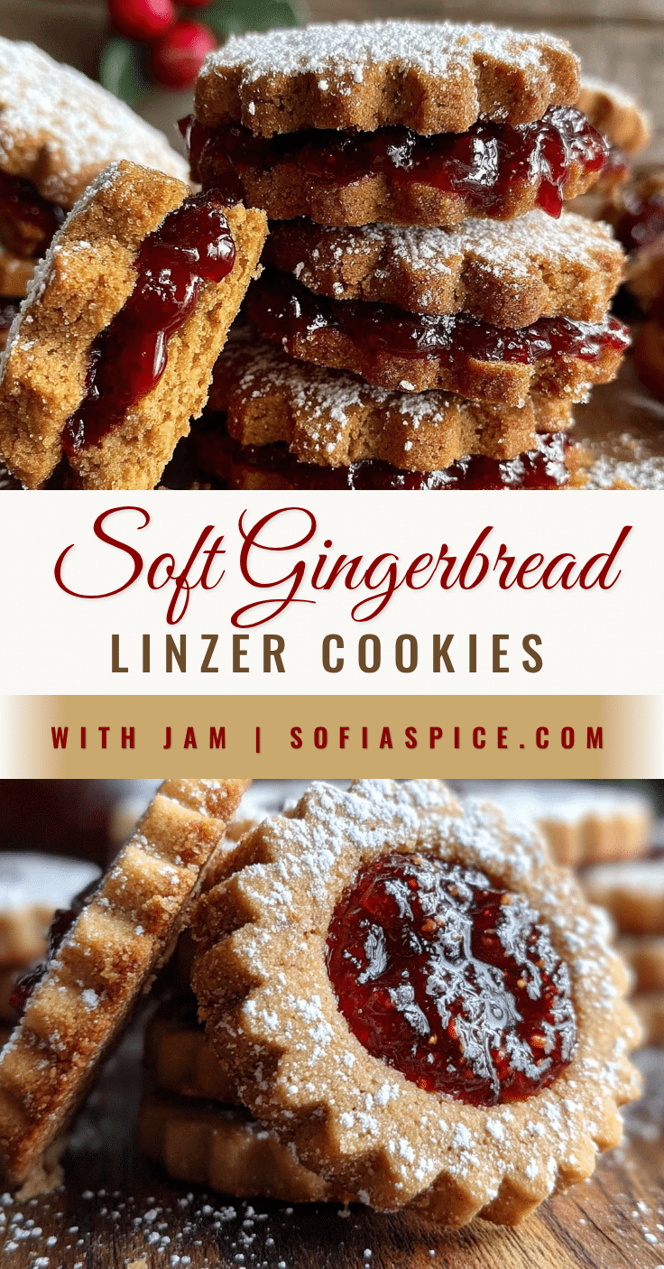 gingerbread Linzer cookies recipe
