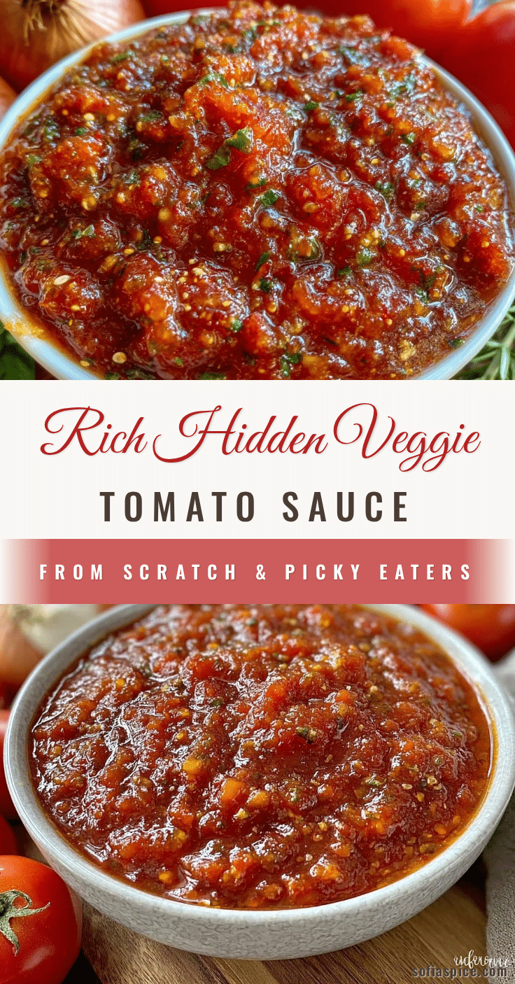 healthy hidden vegetable tomato sauce recipe