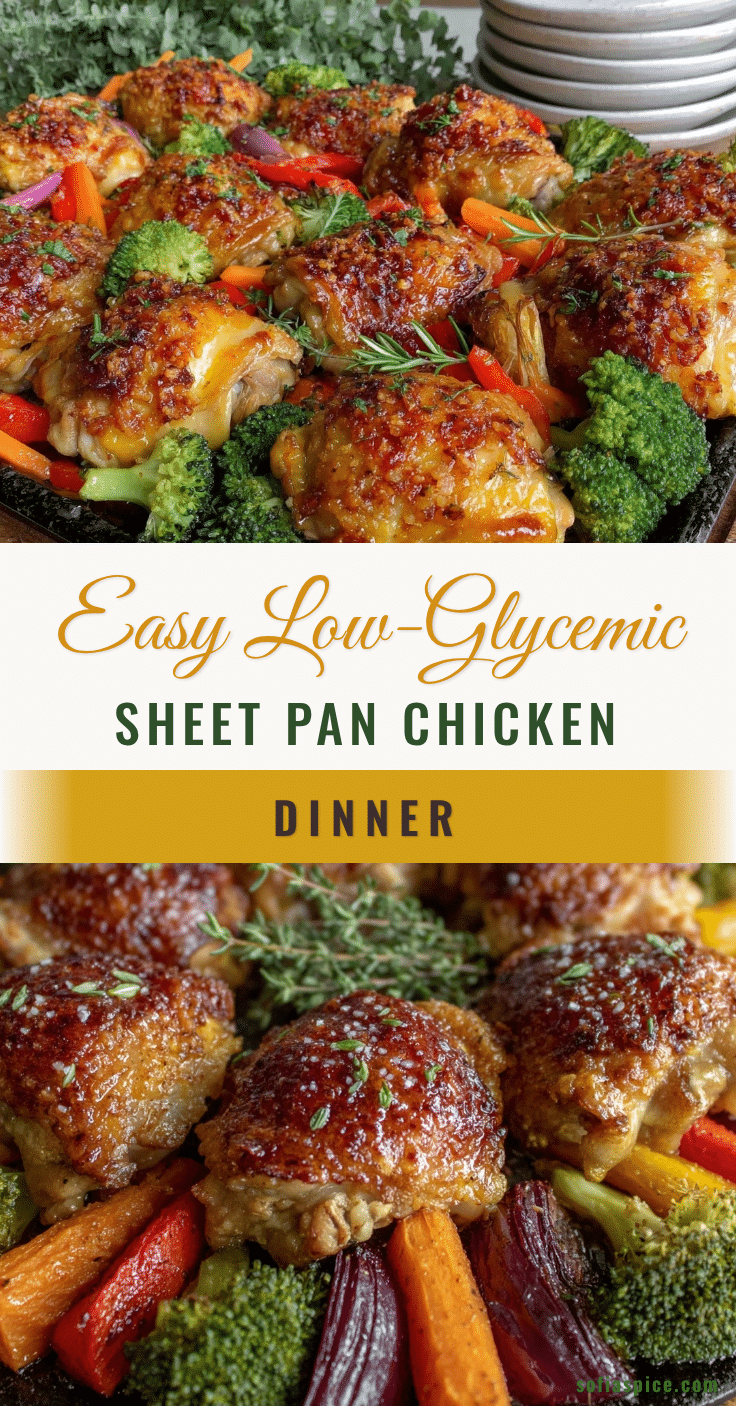 healthy low-glycemic sheet pan chicken recipe