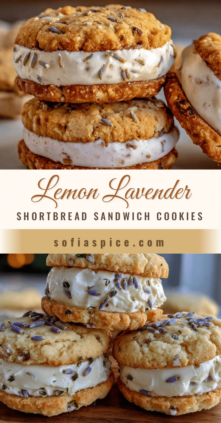 lemon lavender shortbread sandwich cookies recipe