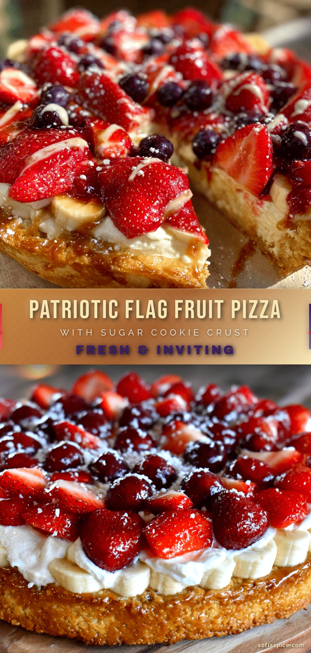patriotic flag fruit pizza recipe
