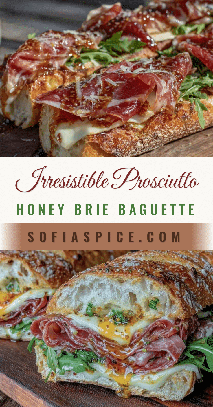 prosciutto and honey brie picnic baguette sandwich recipe