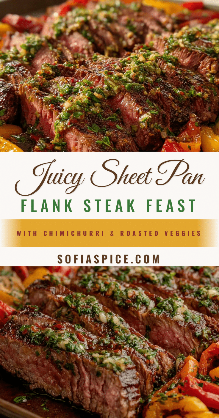 savory sheet pan flank steak recipe