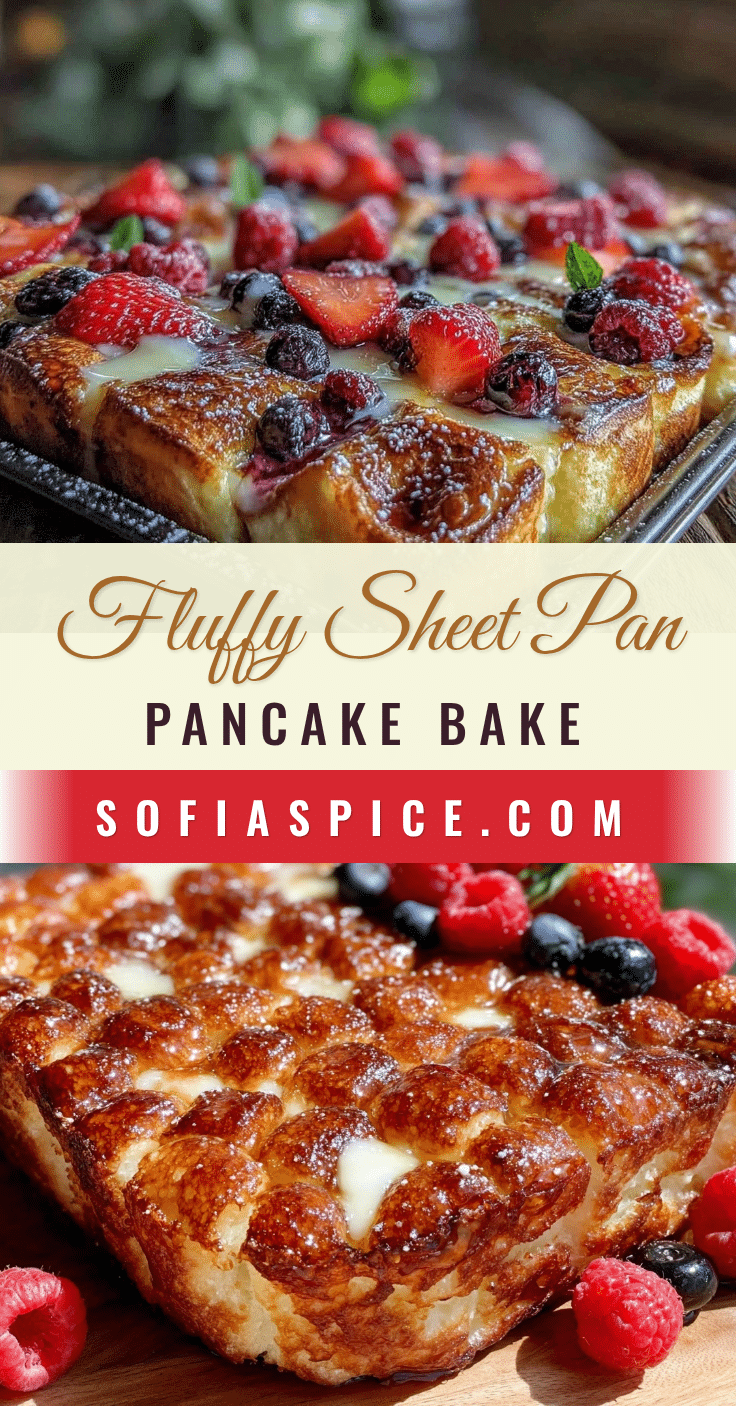 sheet pan pancake bake recipe