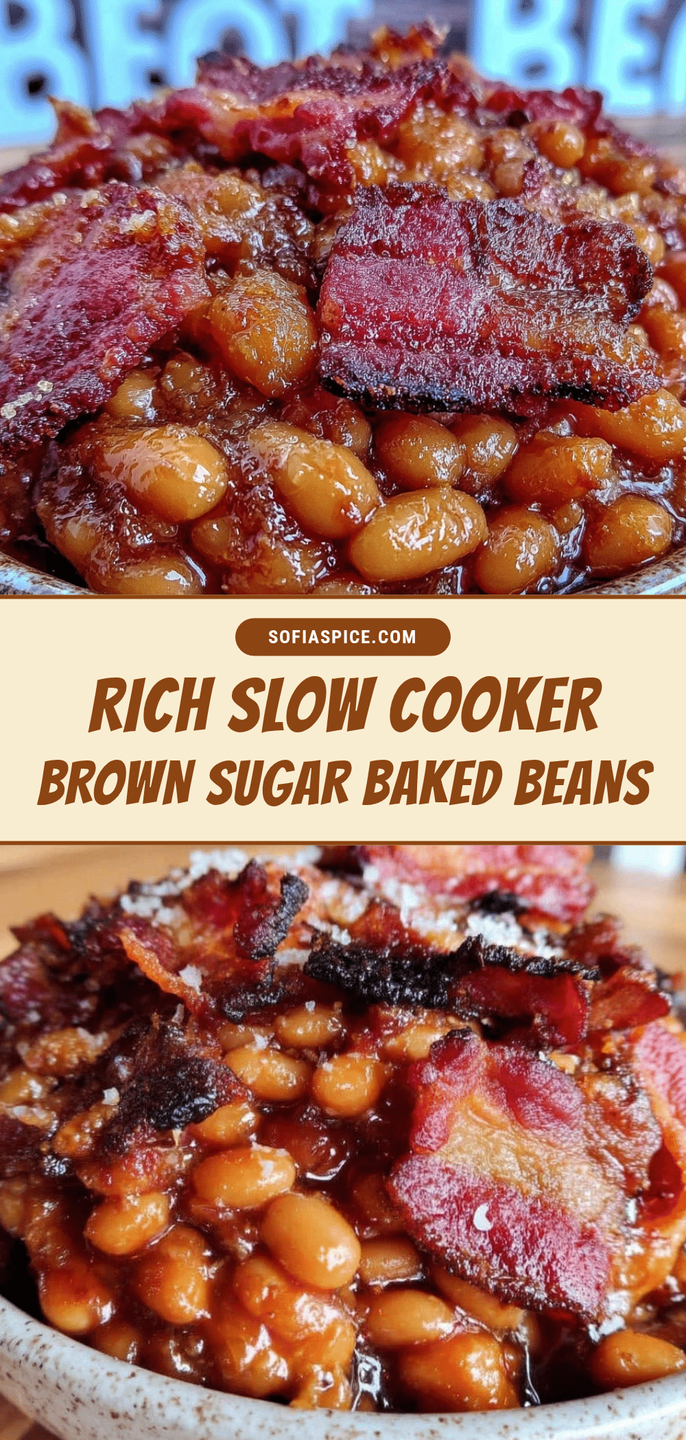 slow cooker brown sugar baked beans recipe