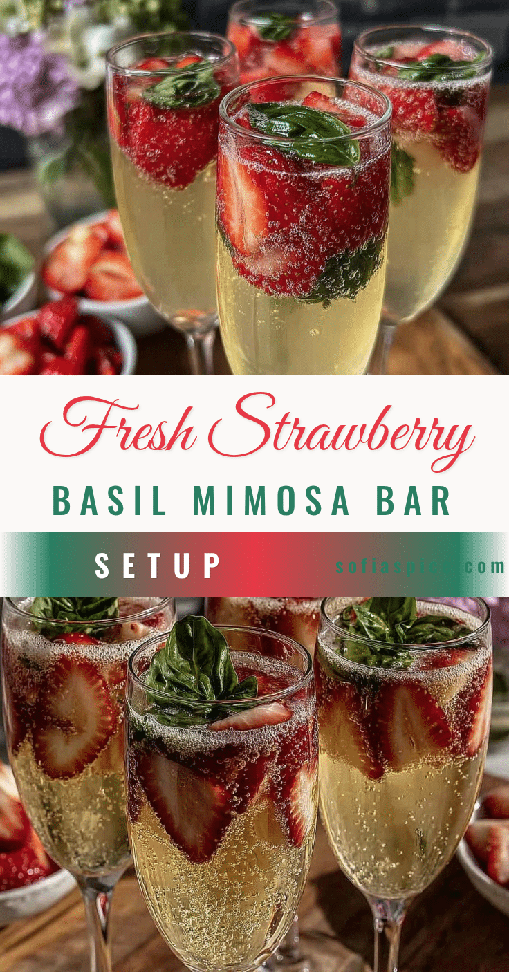strawberry basil mimosa bar recipe